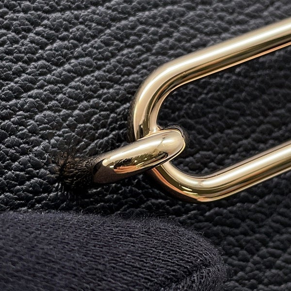 エルメス 財布 ロウリス ルリ スリム ブラック/ゴールド金具 シェブルミゾル B刻印 財布 黒