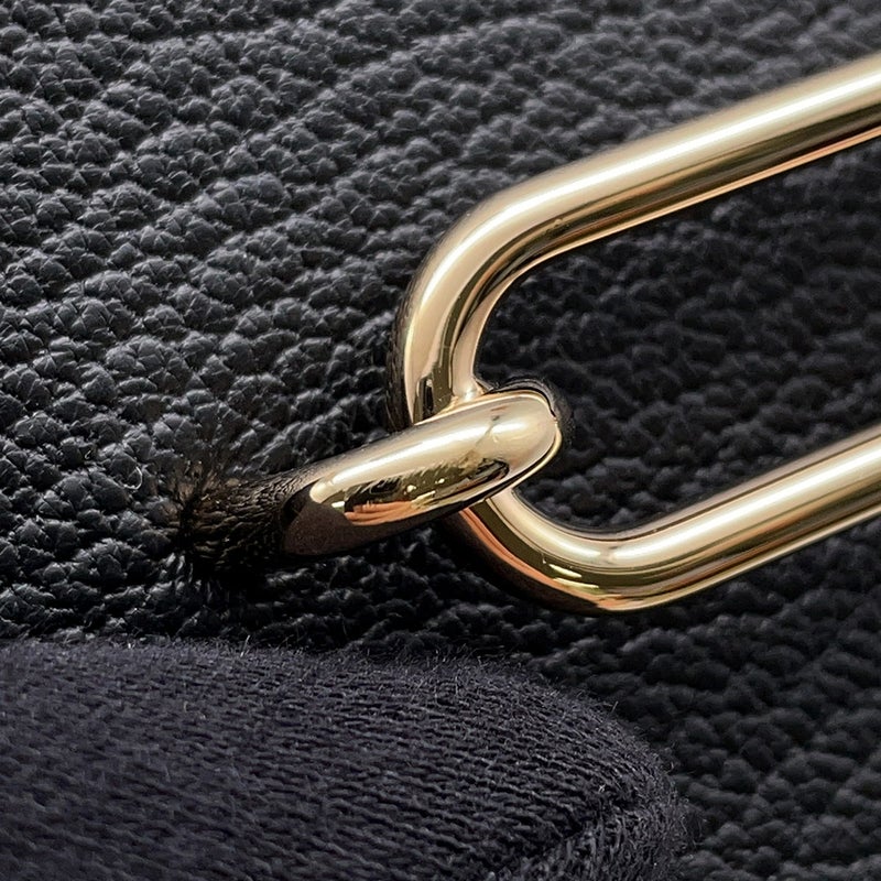 エルメス 財布 ロウリス ルリ スリム ブラック/ゴールド金具 シェブルミゾル B刻印 財布 黒