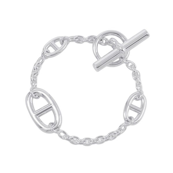 エルメス ブレスレット シェーヌダンクル ファランドール SV925シルバー サイズST HERMES ジュエリー