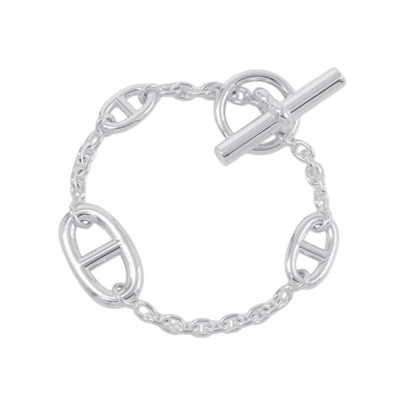 エルメス ブレスレット シェーヌダンクル ファランドール SV925シルバー サイズST HERMES ジュエリー