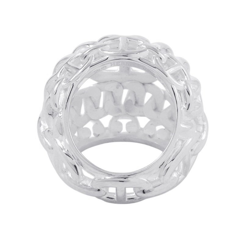 エルメス リング シェーヌダンクル マルチチェーンTGM Enchainee SV925シルバー リングサイズ54 HERMES 指輪