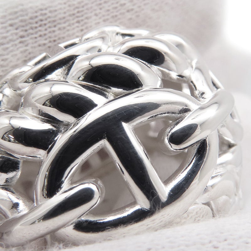 エルメス リング シェーヌダンクル マルチチェーンTGM Enchainee SV925シルバー リングサイズ54 HERMES 指輪