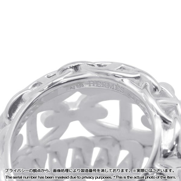 エルメス リング シェーヌダンクル マルチチェーンTGM Enchainee SV925シルバー リングサイズ54 HERMES 指輪