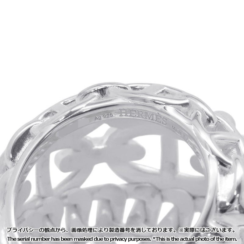 エルメス リング シェーヌダンクル マルチチェーンTGM Enchainee SV925シルバー リングサイズ54 HERMES 指輪
