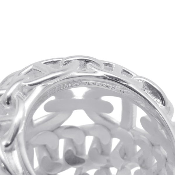 エルメス リング シェーヌダンクル マルチチェーンTGM Enchainee SV925シルバー リングサイズ54 HERMES 指輪