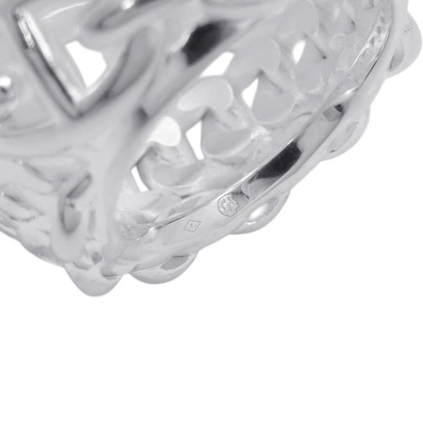 エルメス リング シェーヌダンクル マルチチェーンTGM Enchainee SV925シルバー リングサイズ54 HERMES 指輪