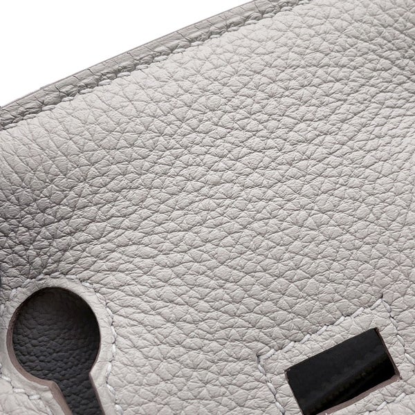 エルメス バーキン25 パールグレー/ゴールド金具 トゴ W刻印 HERMES Birkin ハンドバッグ