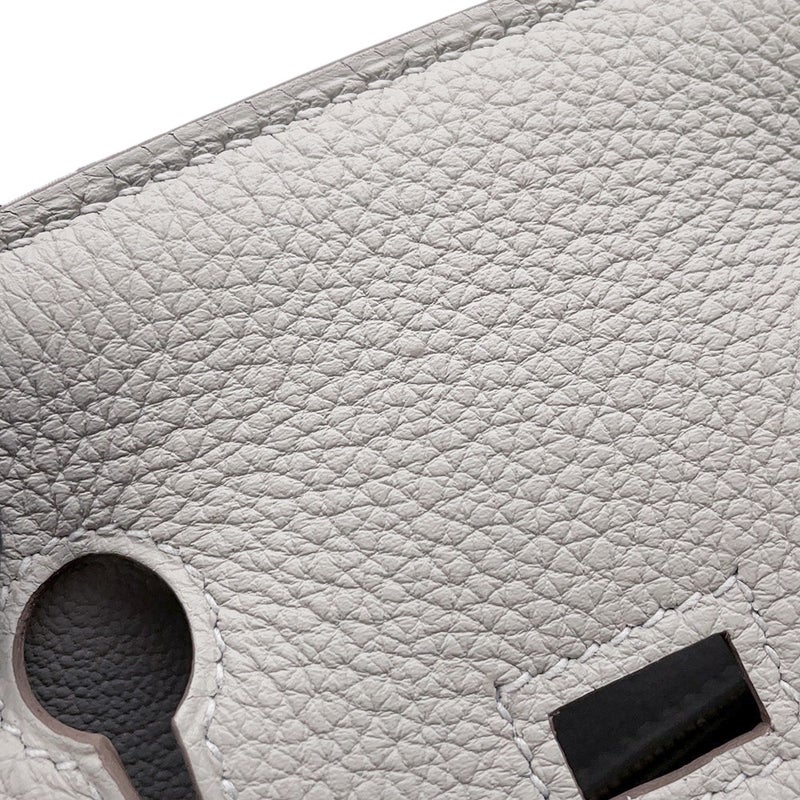 エルメス バーキン25 パールグレー/ゴールド金具 トゴ W刻印 HERMES Birkin ハンドバッグ