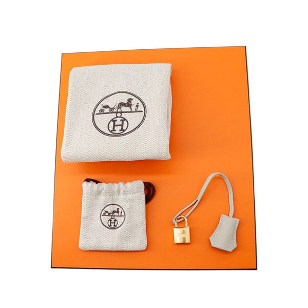 エルメス バーキン25 パールグレー/ゴールド金具 トゴ W刻印 HERMES Birkin ハンドバッグ