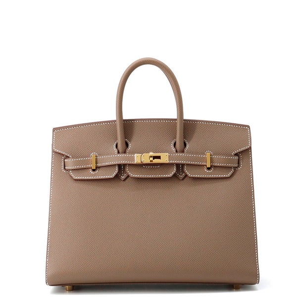 エルメス バーキン25 セリエ エトゥープ/ゴールド金具 エプソン W刻印 HERMES Birkin ハンドバッグ