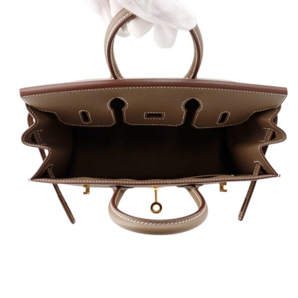 エルメス バーキン25 セリエ エトゥープ/ゴールド金具 エプソン W刻印 HERMES Birkin ハンドバッグ