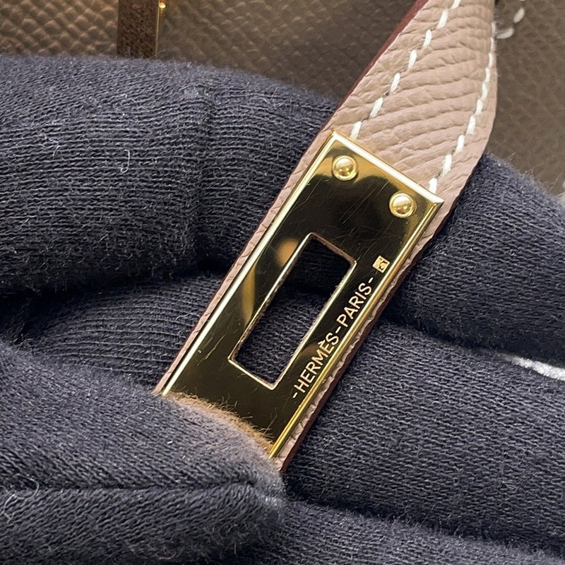 エルメス バーキン25 セリエ エトゥープ/ゴールド金具 エプソン W刻印 HERMES Birkin ハンドバッグ