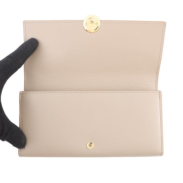 ロエベ 長財布 アナグラム ペブル コンティネンタル ウォレット CANBACWX01 LOEWE ベージュ