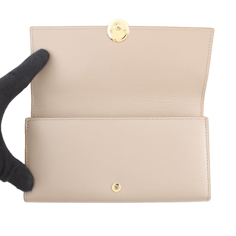 ロエベ 長財布 アナグラム ペブル コンティネンタル ウォレット CANBACWX01 LOEWE ベージュ