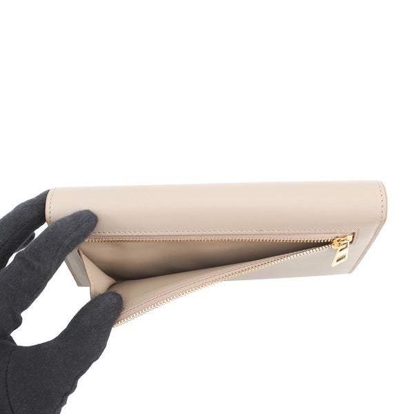 ロエベ 長財布 アナグラム ペブル コンティネンタル ウォレット CANBACWX01 LOEWE ベージュ