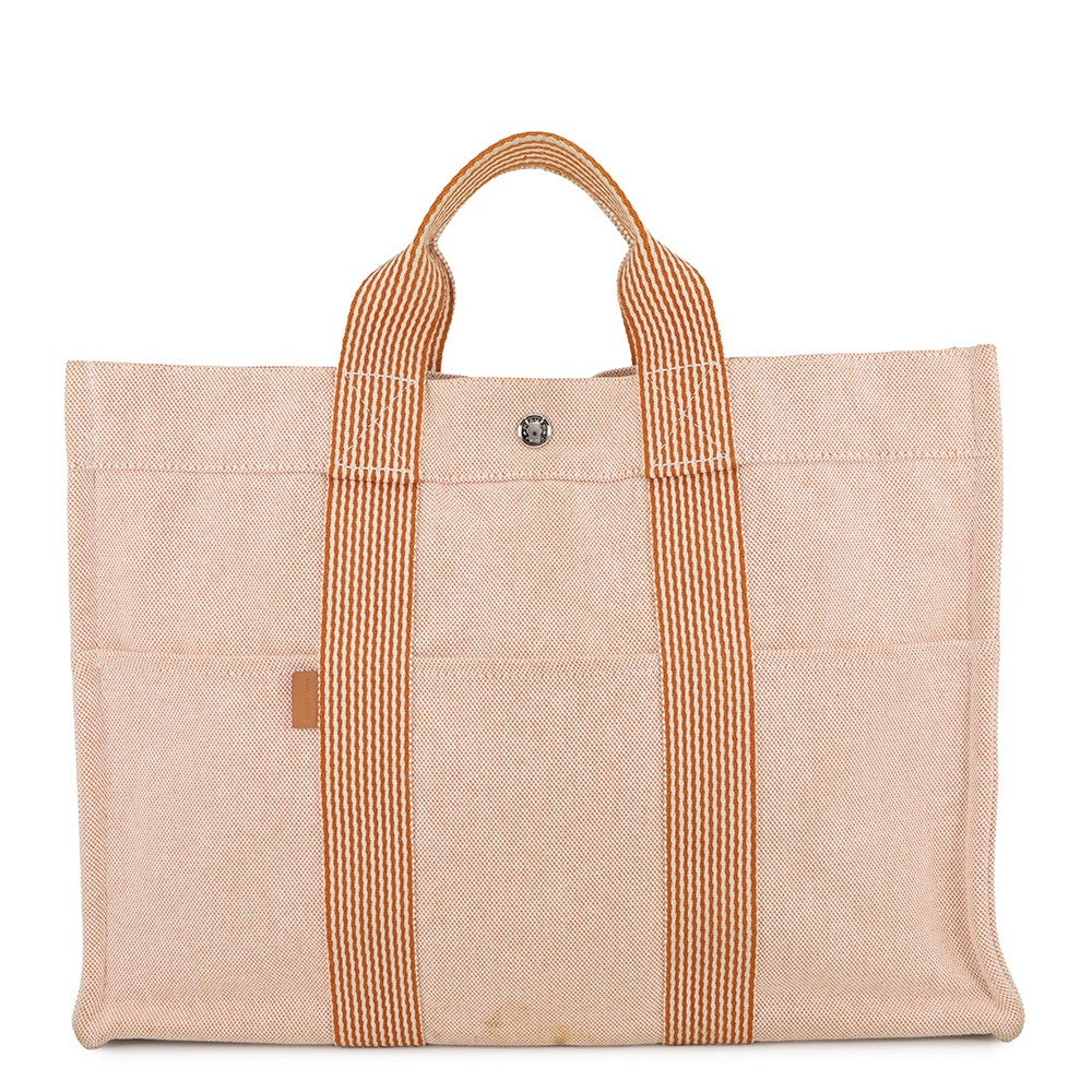 エルメス トートバッグ ニューフールトゥ MM キャンバス HERMES エルメス トートバッグ ニューフールトゥ MM キャンバス HERMES