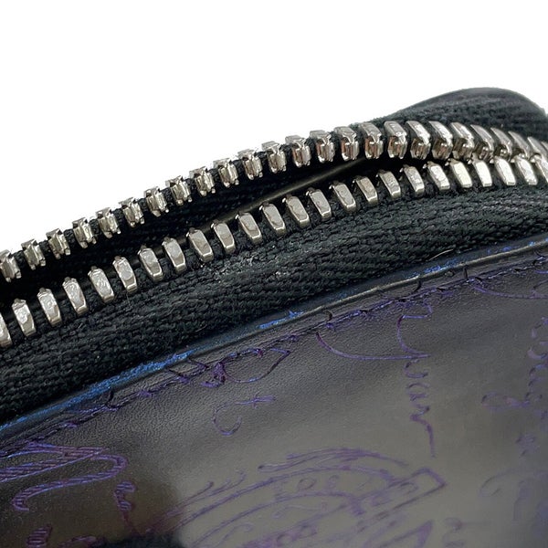 ベルルッティ コインケース カリグラフィ アメジストパティーヌ ラウンドジップ コインケース レザー Berluti メンズ