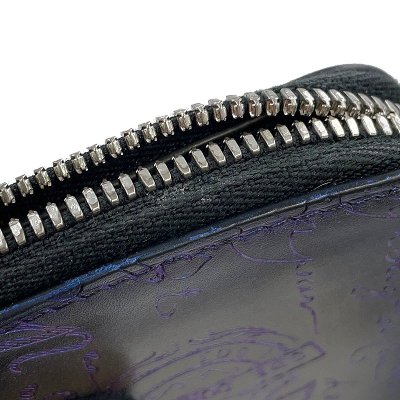 ベルルッティ コインケース カリグラフィ アメジストパティーヌ ラウンドジップ コインケース レザー Berluti メンズ