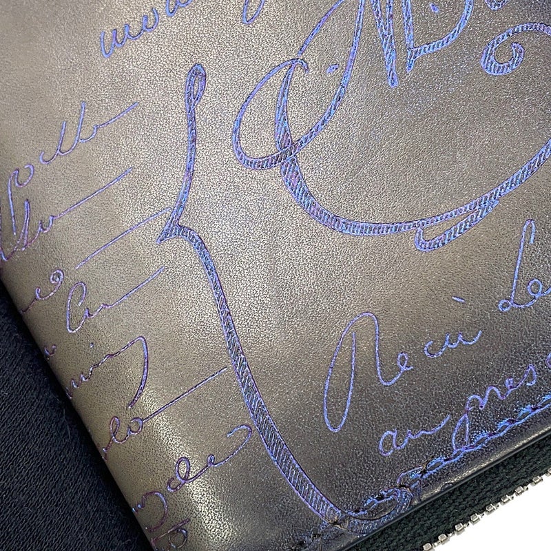 ベルルッティ コインケース カリグラフィ アメジストパティーヌ ラウンドジップ コインケース レザー Berluti メンズ