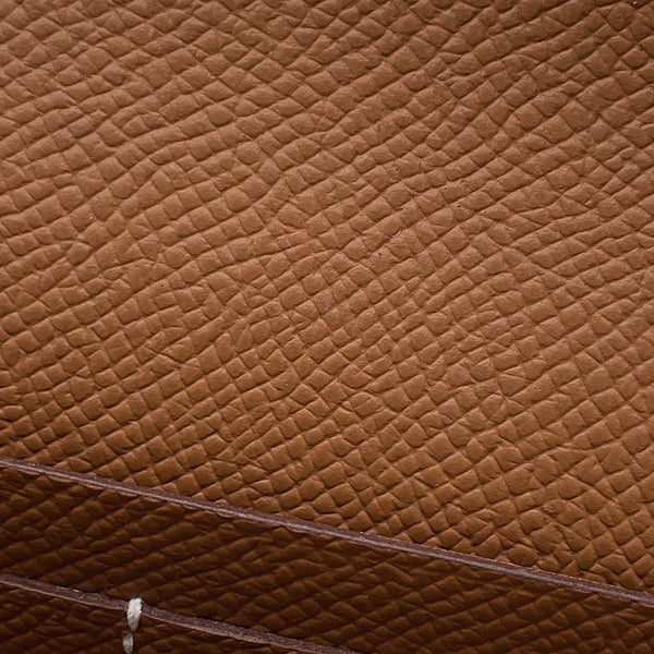 エルメス 長財布 ケリーウォレット ロング ゴールド/シルバー金具 エプソン B刻印 財布