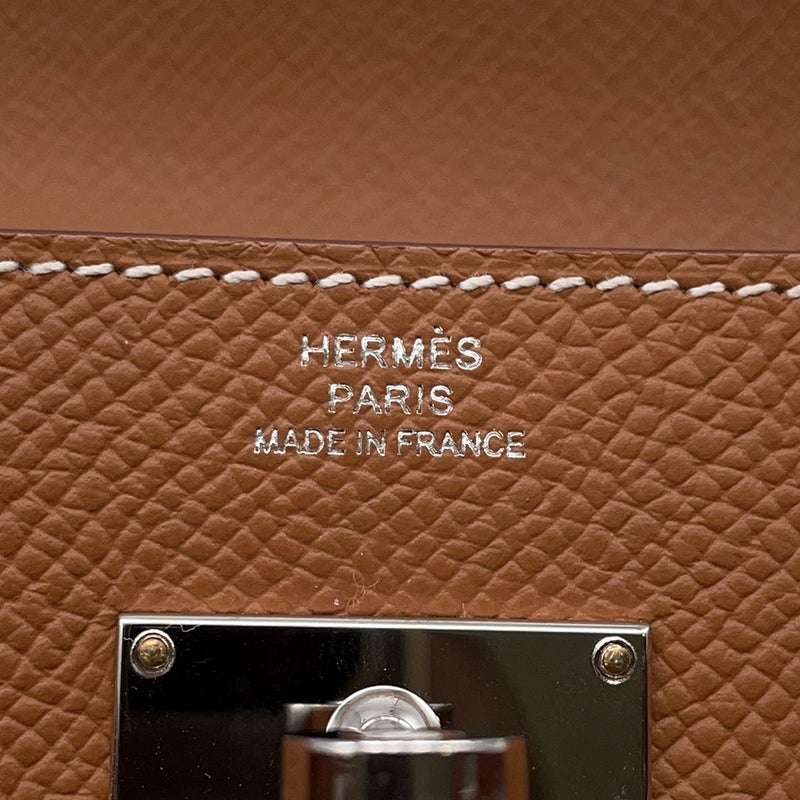 エルメス 長財布 ケリーウォレット ロング ゴールド/シルバー金具 エプソン B刻印 財布