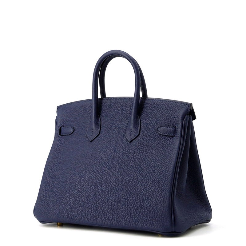 エルメス バーキン25 ブルーアビス/ゴールド金具 トゴ K刻印 HERMES Birkin ハンドバッグ