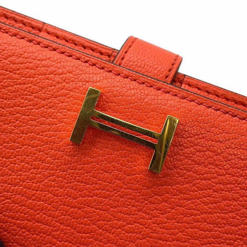 エルメス 長財布 ベアンスフレ カプシーヌ/ゴールド金具 シェブルミゾル A刻印 HERMES 財布