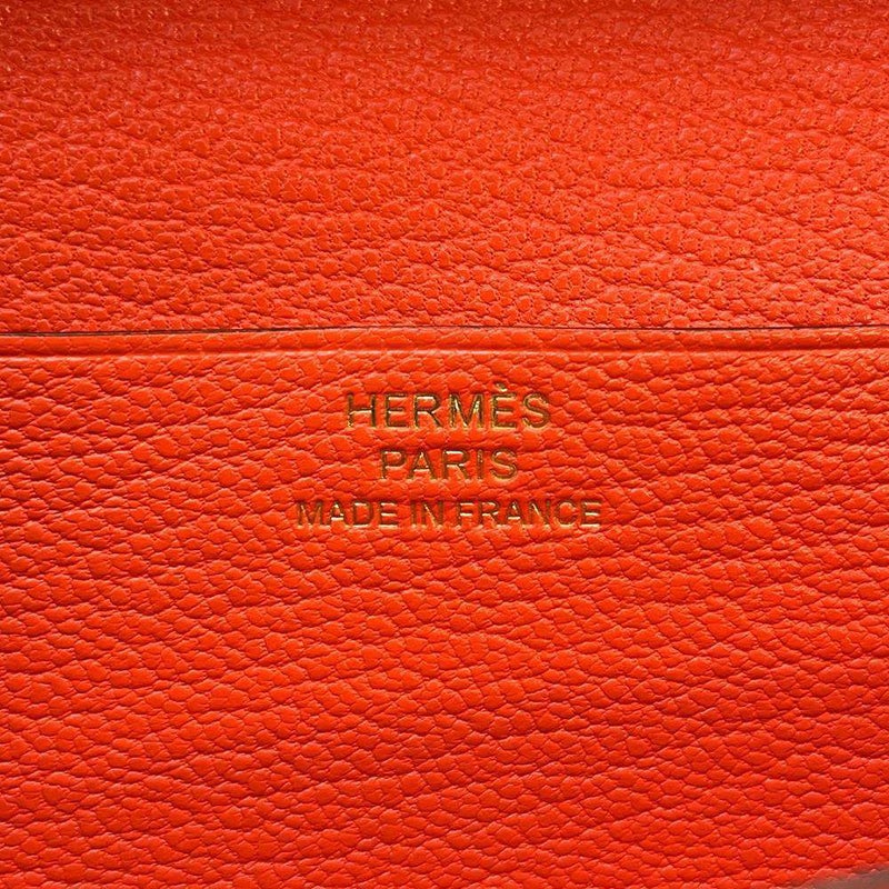 エルメス 長財布 ベアンスフレ カプシーヌ/ゴールド金具 シェブルミゾル A刻印 HERMES 財布