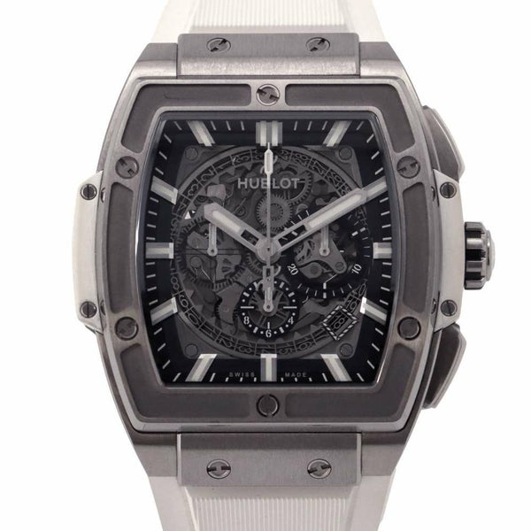 ウブロ スピリット オブ ビッグ・バン チタニウム ホワイト 日本限定 601NE.0172.LR.JPN17 HUBLOT シルバー/スケルトン文字盤