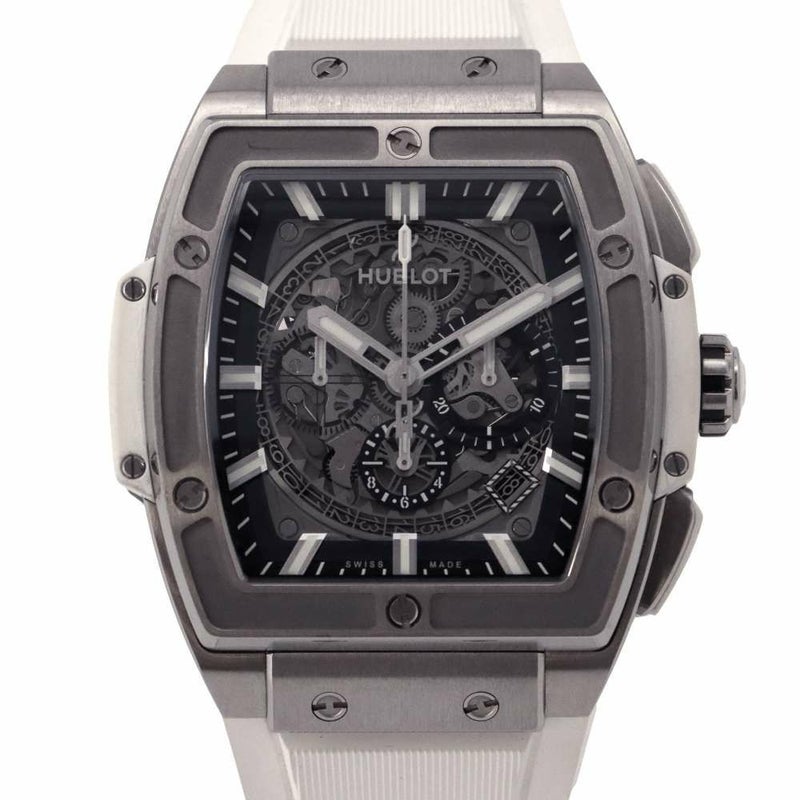 ウブロ スピリット オブ ビッグ・バン チタニウム ホワイト 日本限定 601NE.0172.LR.JPN17 HUBLOT シルバー/スケルトン文字盤