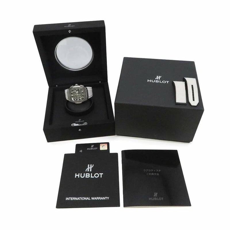 ウブロ スピリット オブ ビッグ・バン チタニウム ホワイト 日本限定 601NE.0172.LR.JPN17 HUBLOT シルバー/スケルトン文字盤