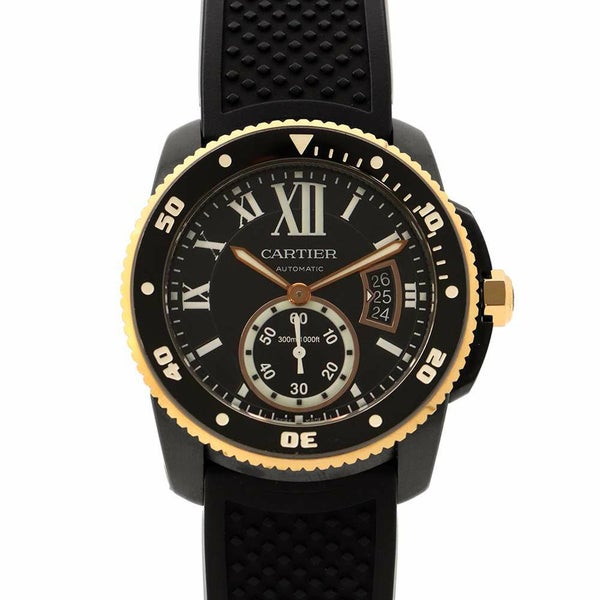 カルティエ カリブル ドゥ カルティエ ダイバー W2CA0004 Cartier 腕時計 黒文字盤