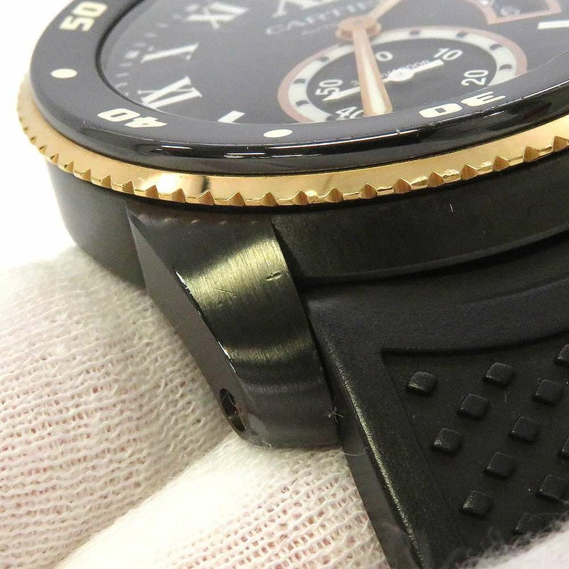 カルティエ カリブル ドゥ カルティエ ダイバー W2CA0004 Cartier 腕時計 黒文字盤