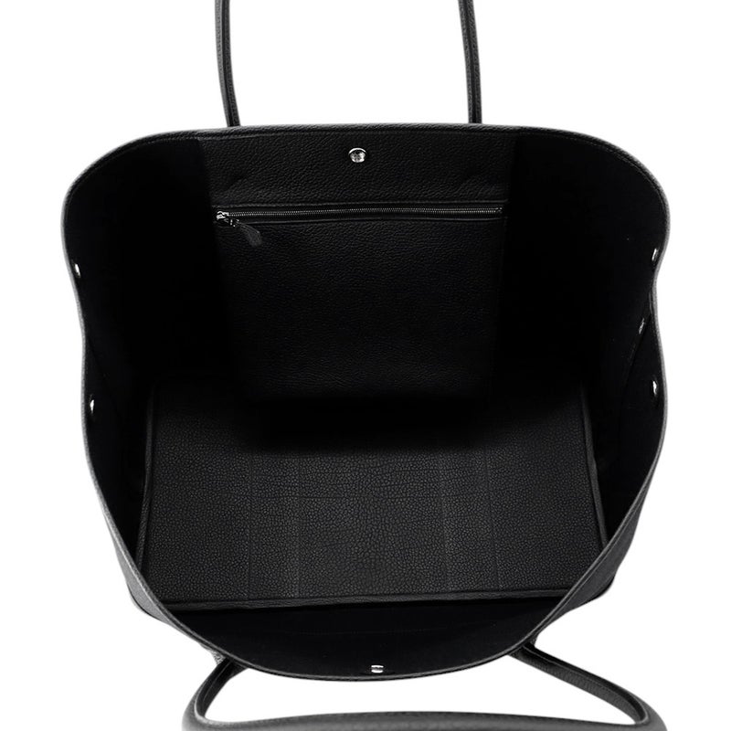 エルメス トートバッグ ネオ・ガーデン41 ヴォヤージュ ブラック/シルバー金具 トワルミリタリー /ネゴンダ K刻印 黒