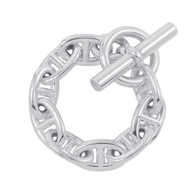 エルメス ブレスレット シェーヌダンクルTGM 9コマ SV925シルバー HERMES ジュエリー