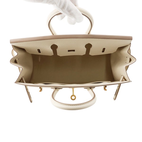 エルメス バーキン25 セリエ クレ/ゴールド金具 エプソン U刻印 HERMES Birkin ハンドバッグ