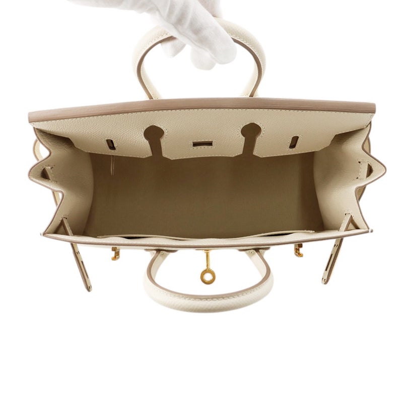 エルメス バーキン25 セリエ クレ/ゴールド金具 エプソン U刻印 HERMES Birkin ハンドバッグ