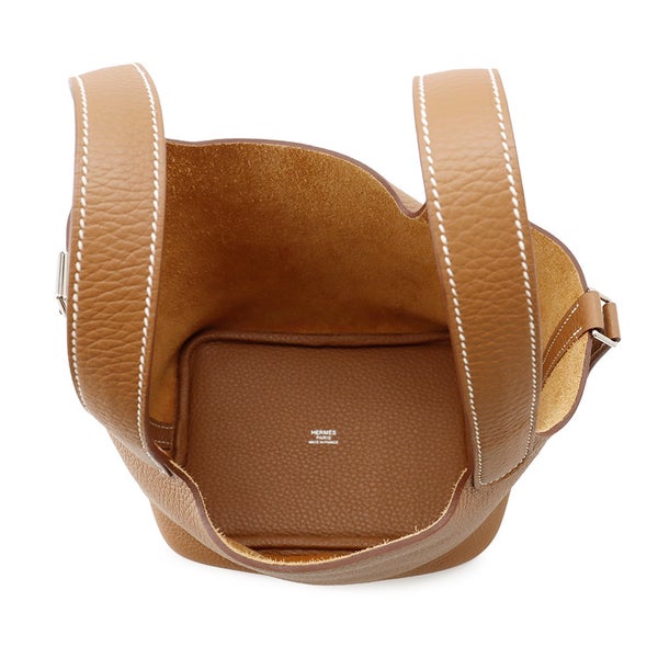 エルメス ハンドバッグ ピコタンロックPM ゴールド/シルバー金具 トリヨンクレマンス K刻印