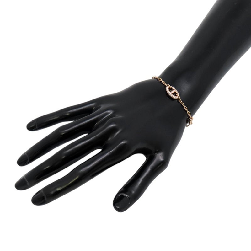 エルメス ブレスレット シェーヌダンクル ファランドール ダイヤモンド 74P 計0.66ct K18PGピンクゴールド サイズSH HERMES