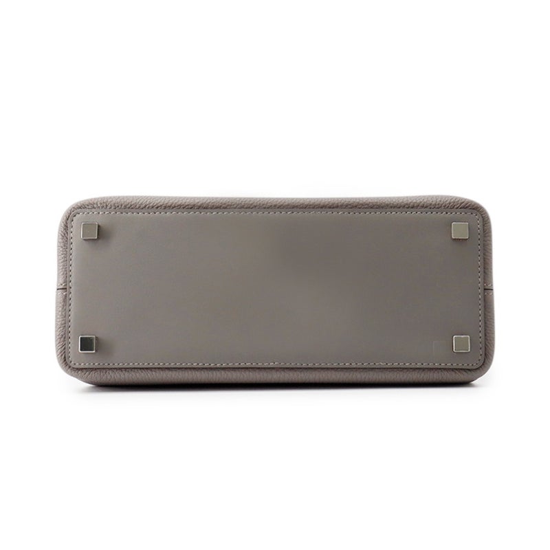 エルメス ハンドバッグ メドール グリメイヤー/シルバー金具 トゴ/スイフト K刻印 ２wayショルダー