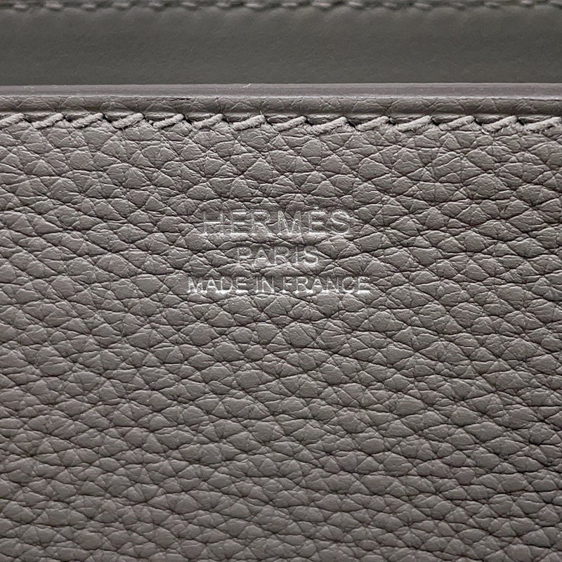 エルメス ハンドバッグ メドール グリメイヤー/シルバー金具 トゴ/スイフト K刻印 ２wayショルダー