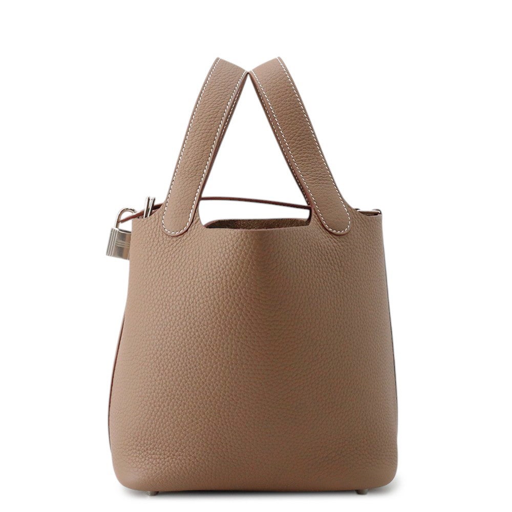 エルメス ハンドバッグ ピコタンロックPM エトゥープ/シルバー金具