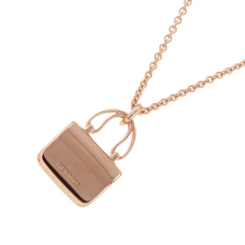 エルメス ネックレス アミュレット コンスタンス ペンダント ダイヤモンド 43P 計0.44ct K18PGピンクゴールド HERMES