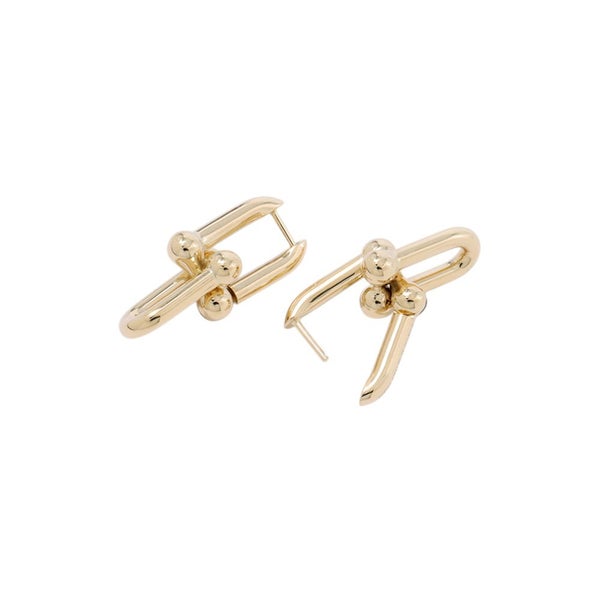 ティファニー ピアス ハードウェア ミディアム リンク ピアス K18YGイエローゴールド 73584531 Tiffany&Co. ジュエリー
