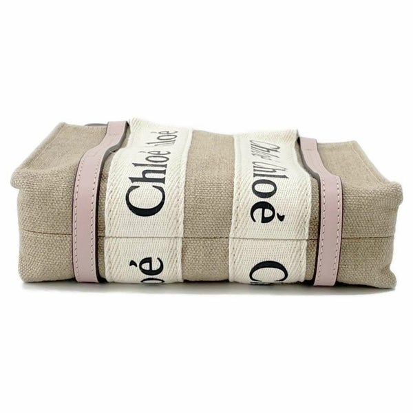 クロエ トートバッグ ウッディ ミニ キャンバス レザー CHC22AP237 Chloe 2wayハンド ショルダーバッグ