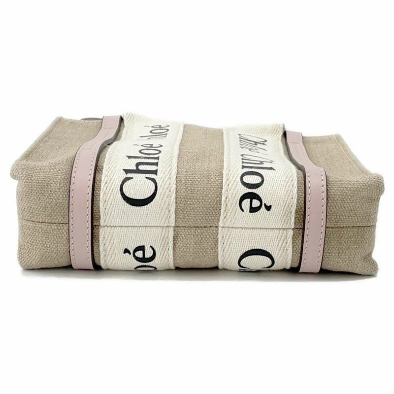 クロエ トートバッグ ウッディ ミニ キャンバス レザー CHC22AP237 Chloe 2wayハンド ショルダーバッグ