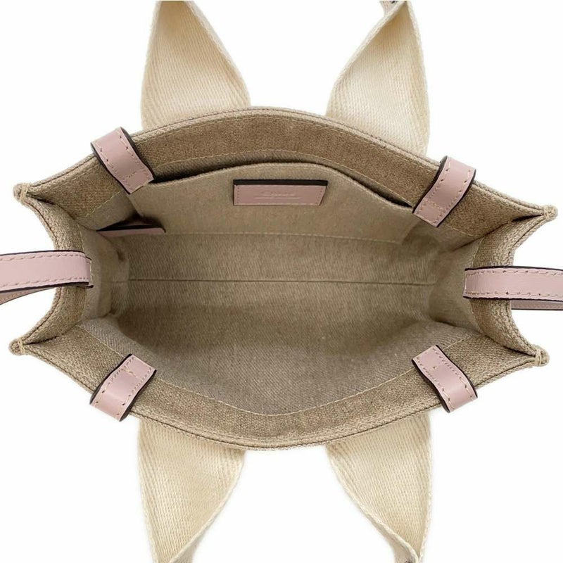 クロエ トートバッグ ウッディ ミニ キャンバス レザー CHC22AP237 Chloe 2wayハンド ショルダーバッグ