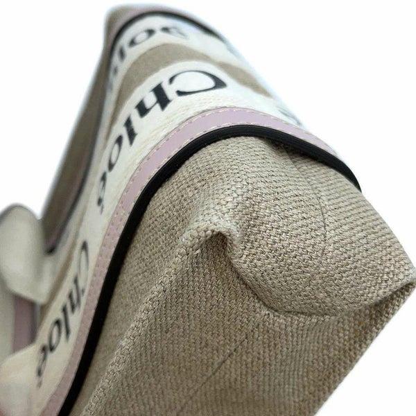 クロエ トートバッグ ウッディ ミニ キャンバス レザー CHC22AP237 Chloe 2wayハンド ショルダーバッグ