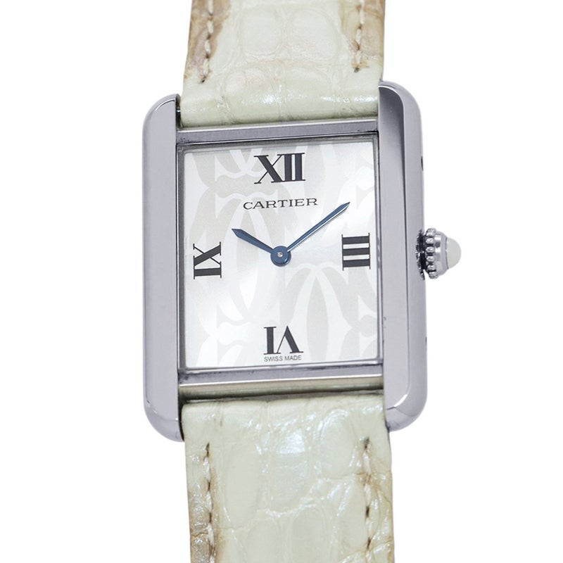 カルティエ タンクソロ SM クリスマス限定モデル W1019555 Cartier 腕時計 シルバー文字盤 クォーツ