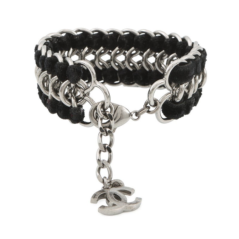 シャネル ブレスレット ココマーク ベルベット ラインストーン フェイクパール 05A CHANEL アクセサリー